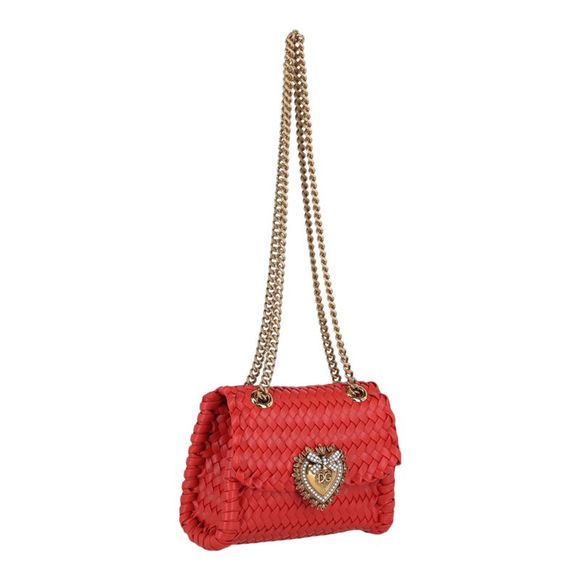 Dolce & Gabbana Devotion Woven Leather Shoulder Bag Womens - Picture 4 of 5